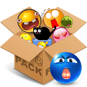 Emoticons pack, Blue  Icon