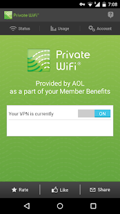 Private WiFi™ Mobile by AOL Screenshots 1
