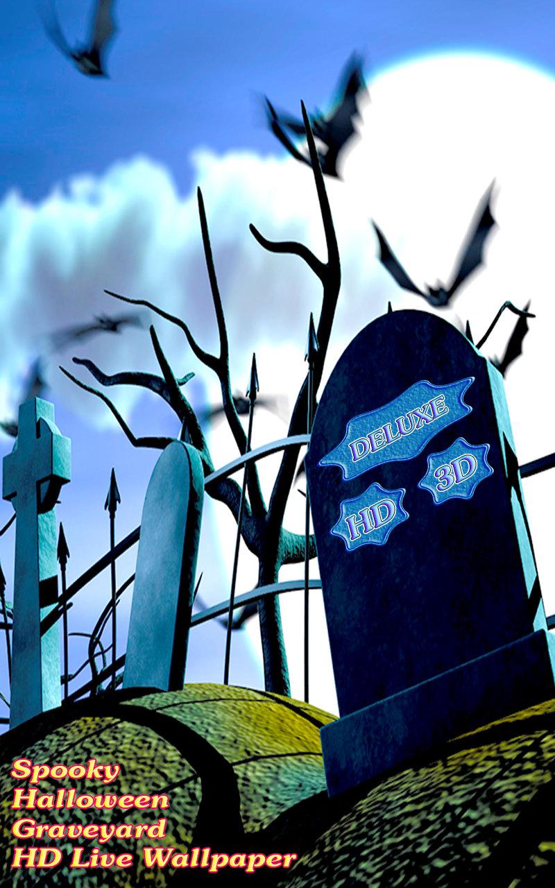 Spooky Halloween Graveyard 3D Screen 1