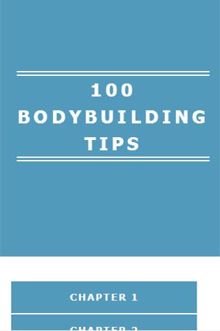 100 BODYBUILDING TIPS