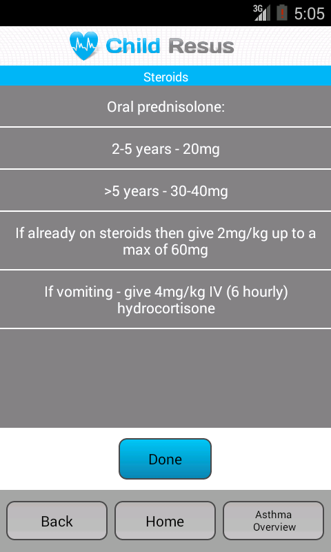 Child Resus - PEM treatment Screen 2
