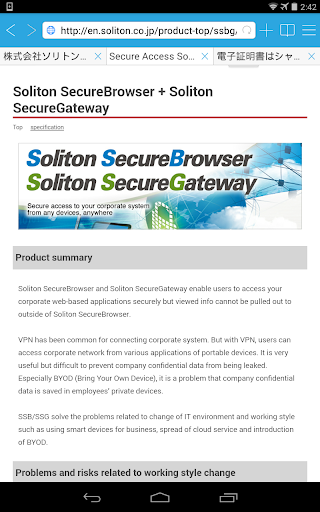 Soliton SecureBrowser Pro 1.8.4 Windows u7528 10