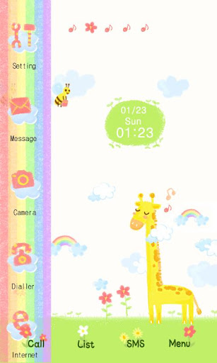 【免費娛樂App】CUKI Theme Happy Giraffe-APP點子