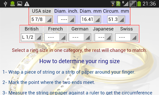 【免費生活App】Women Ring Size Conversion-APP點子
