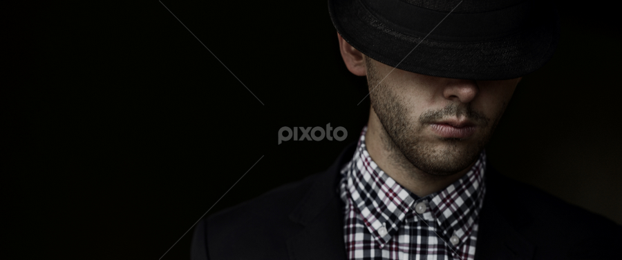 hat-man by Ivan Mankevich - People Portraits of Men