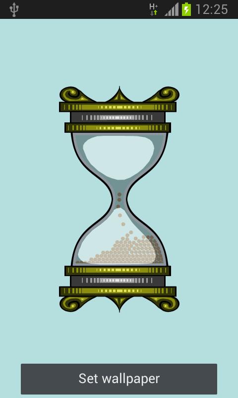 Hourglass live Wallpaper Screen 1
