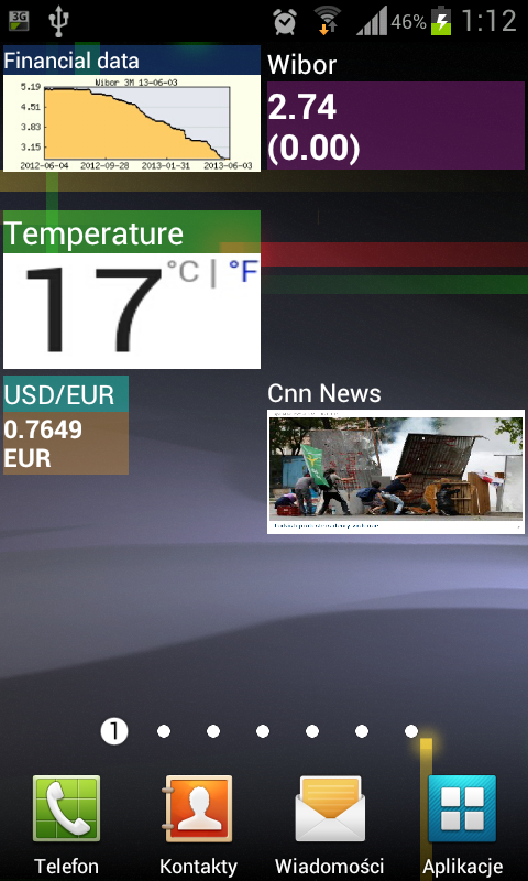 Android application Web Widget, Web Capture PRO screenshort
