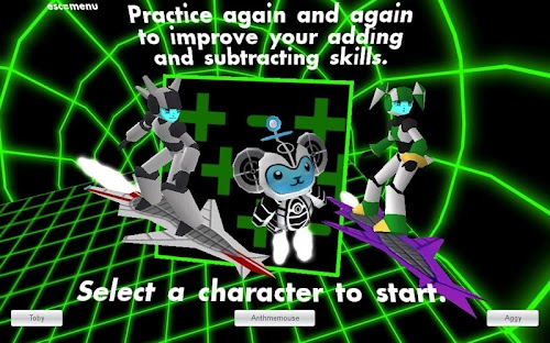Android application Arithmemouse Add &amp; Subtract screenshort