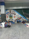 Rail Mural at Yeshwantpur Station
