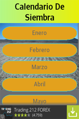 Calendario de siembra