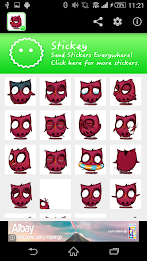 Stickey Cute Owl poster 5