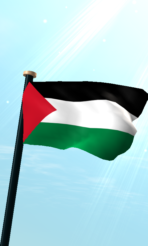 Android application Palestine Flag 3D Wallpaper screenshort