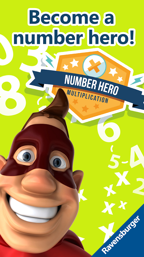 Android application Number Hero: Multiplication screenshort