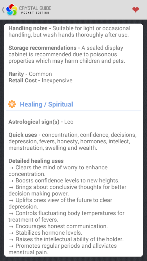 Crystal Guide Pocket Edition Android Apps on Google Play