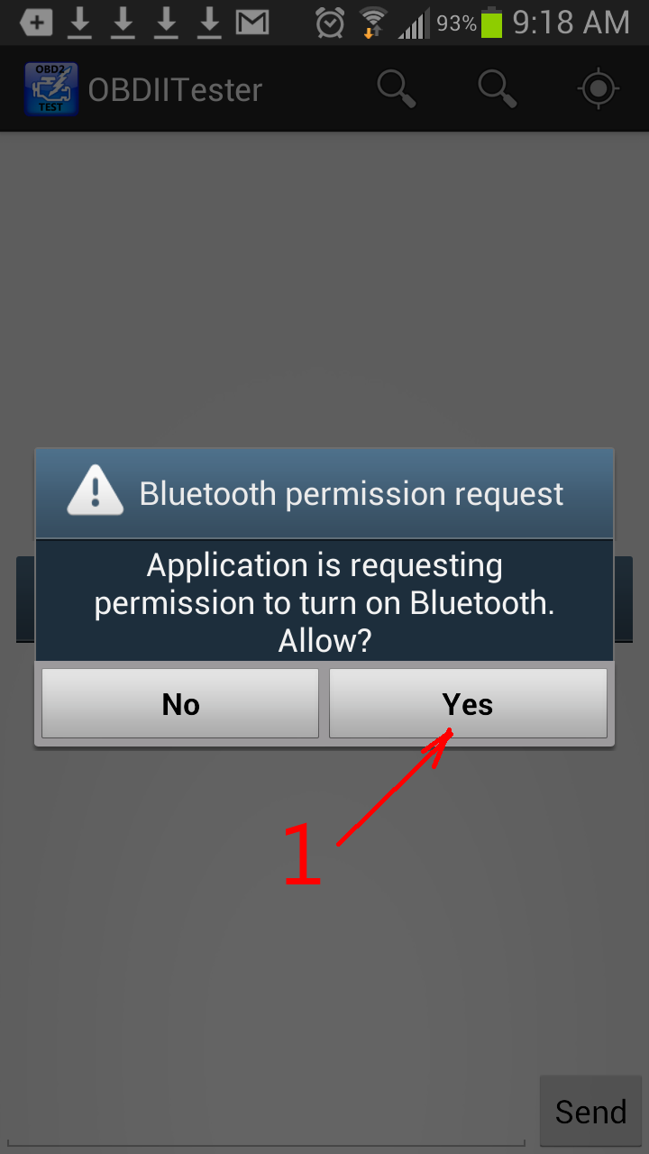 OBD2 /OBDII Bluetooth Tester Screen 2