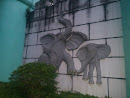 大象浮雕