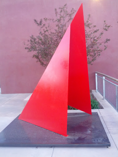 Red Angle Sculpture