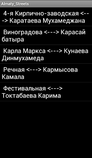 【免費交通運輸App】Переименованные улицы Алматы-APP點子