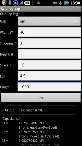 Calc Reg Cap