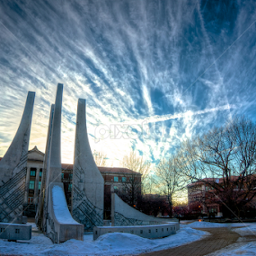 Winter fountain  by Yu Tsumura - Buildings & Architecture Statues & Monuments