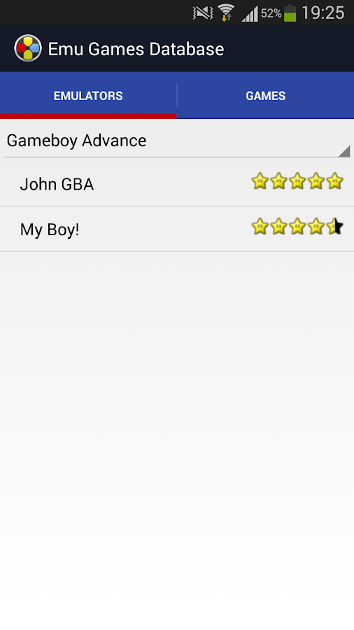 Emulator Games Database android games}