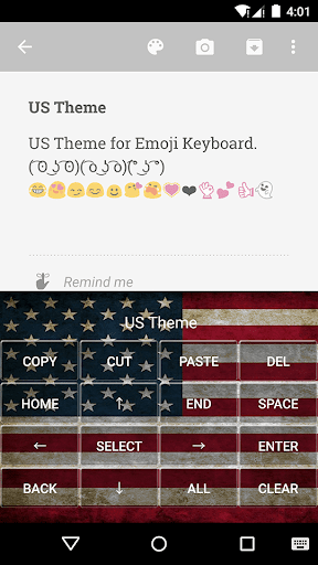 【免費個人化App】US Emoji Keyboard Theme-APP點子