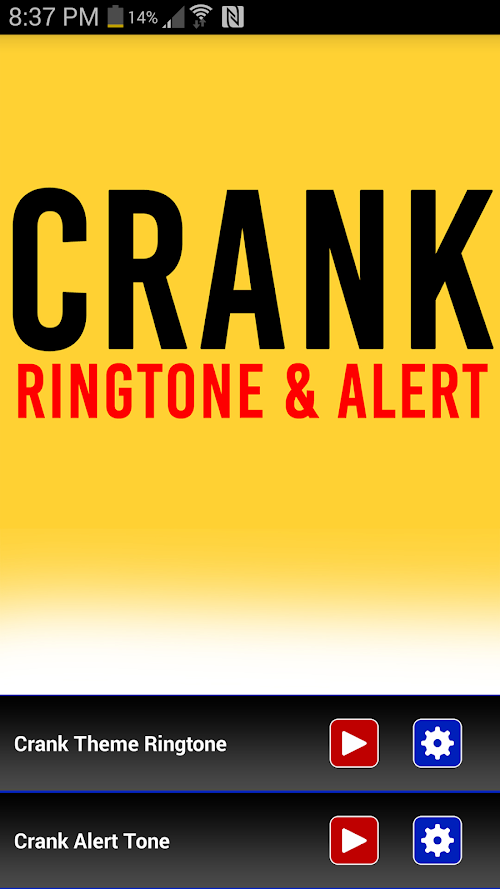 Android application Crank Phone Ringtone &amp; Alert screenshort