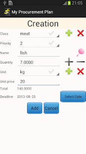 Lastest Shopping list Procurement plan APK for Android