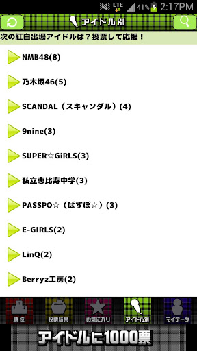 vote Japanese idol PV