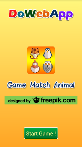 Open card matching the animals