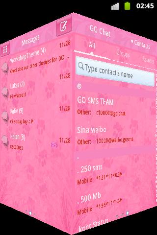Go chat themes