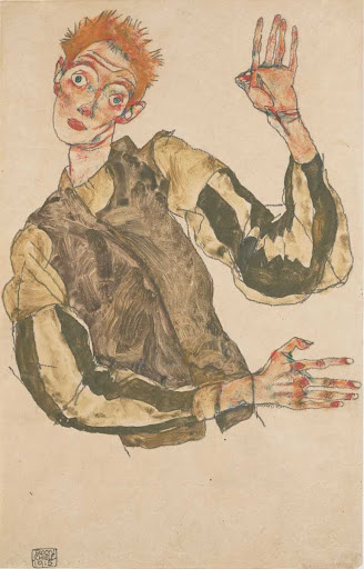 Self-Portrait with Striped Armlets