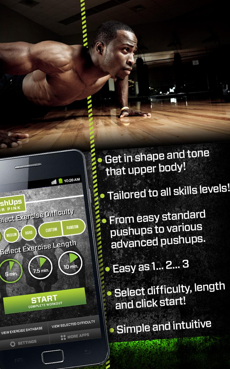 Push Ups (Chest) Trainer Screen 1