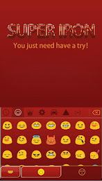 SuperIron Emoji Keyboard Theme poster 2