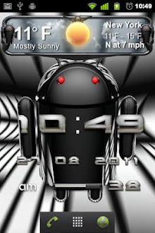 beautiful weather widget black