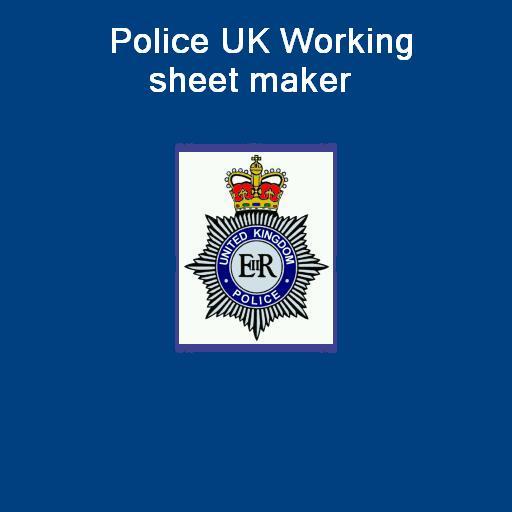Police UK Working sheet maker 教育 App LOGO-APP開箱王