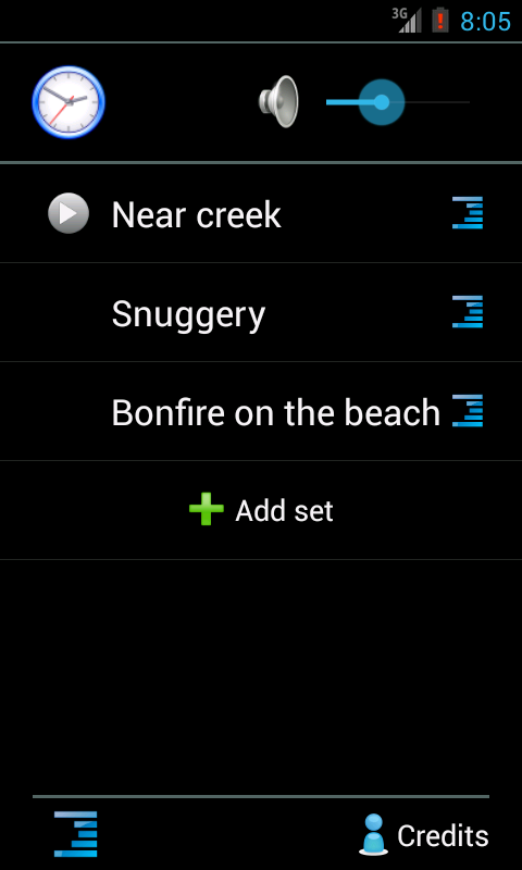 Android application Nature Sound Mixer screenshort