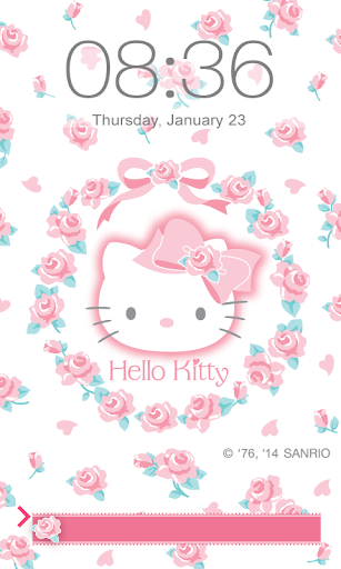 Hello Kitty Roses Screen Lock