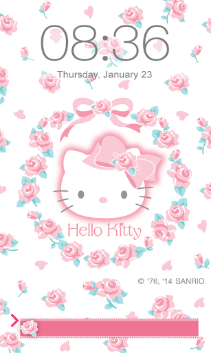 【免費個人化App】Hello Kitty Roses Screen Lock-APP點子