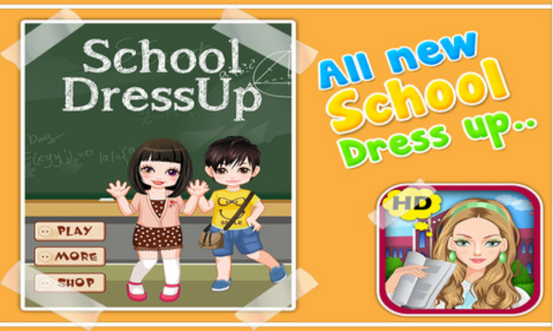 Android application School Dressup - Kids Games screenshort