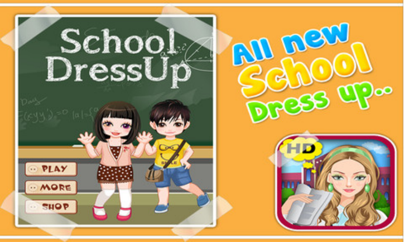 School Dressup - Kids Games Screen 1