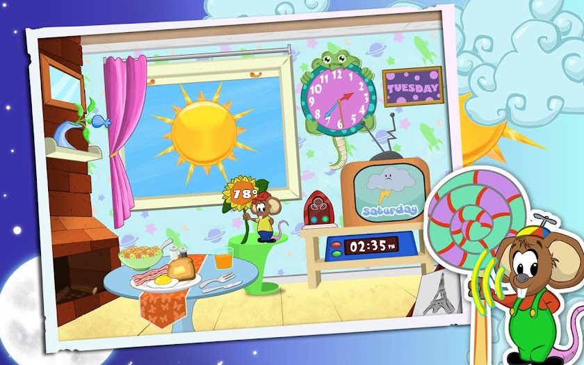 Weather and Clock for Kids Screen 1