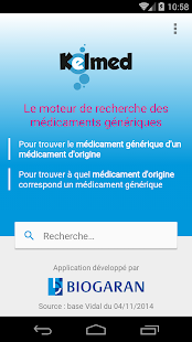 Android application Kelmed screenshot