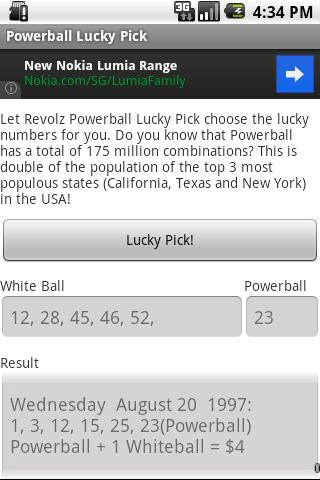 【免費娛樂App】Powerball Lucky Random Number-APP點子