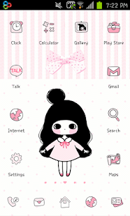 How to install Pink Ribbon go launcher theme 1.2 mod apk for bluestacks
