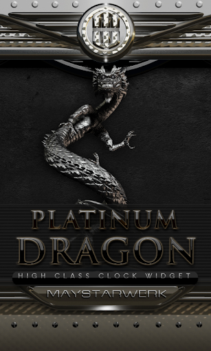 Dragon Clock Widget platinum