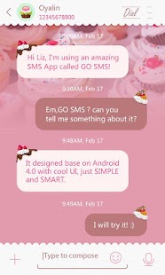 Download GO SMS PRO CUPCAKE THEME APK