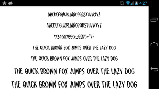 Fonts for FlipFont 50 25