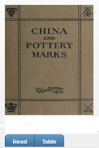 CHINA AND POTTERY MARKS