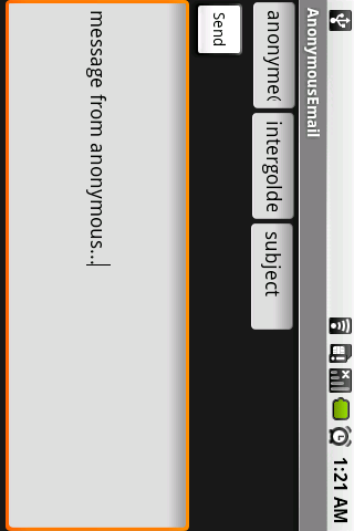 anonymous Email Screen 1